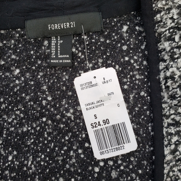 F21 | Knit Blazer Sweater Jacket - Picture 3 of 5